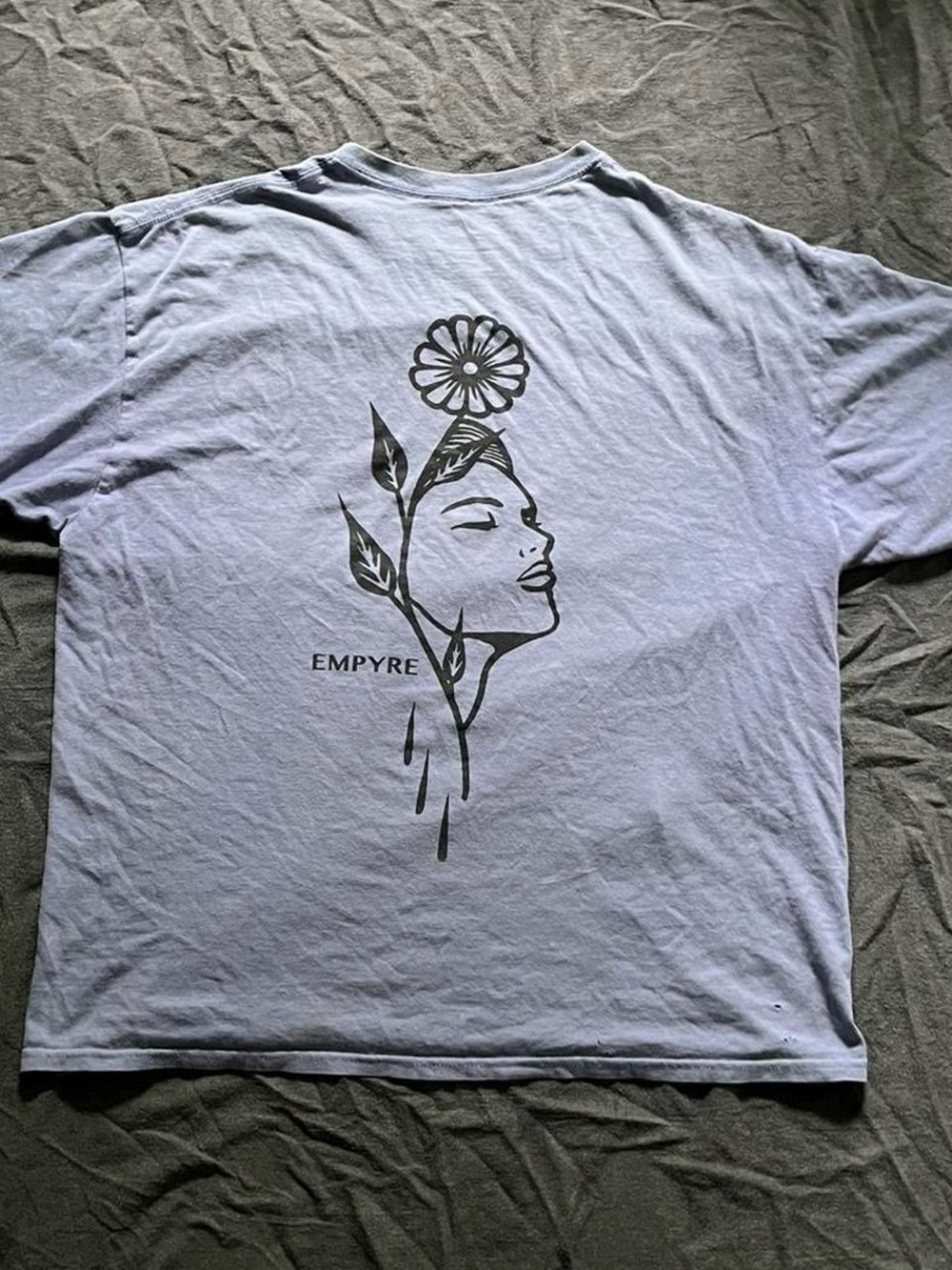 Empyre blue men’s floral revival t-shirt